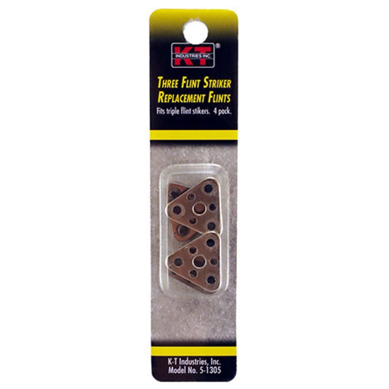 K-T Industries Three Flint Replacement Flints 4 Pk