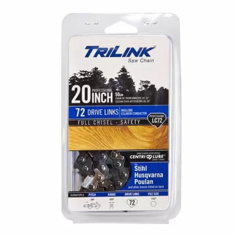 Trilink Saw Chain  20 Inch Saw Chain  – 0.050 in. – 72 Drive Links