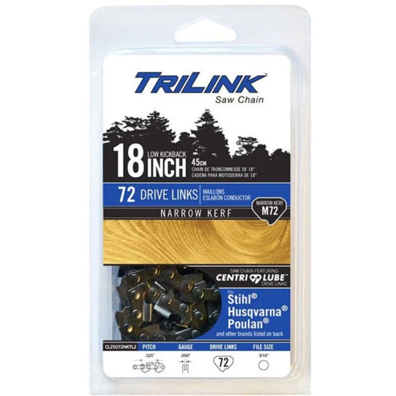 Trilink Saw Chain Saw – 0.050 in. – 72 Drive Link, 18in.
