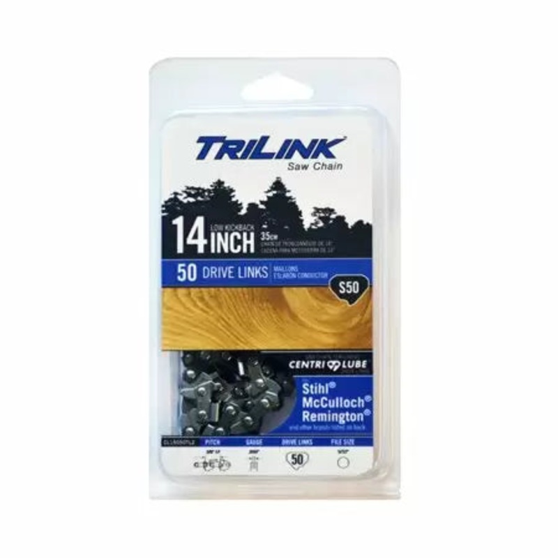 Trilink Saw Chain Semi Chisel Saw Chain 3/8 14 – 0.050 in. – 50 Drive Links