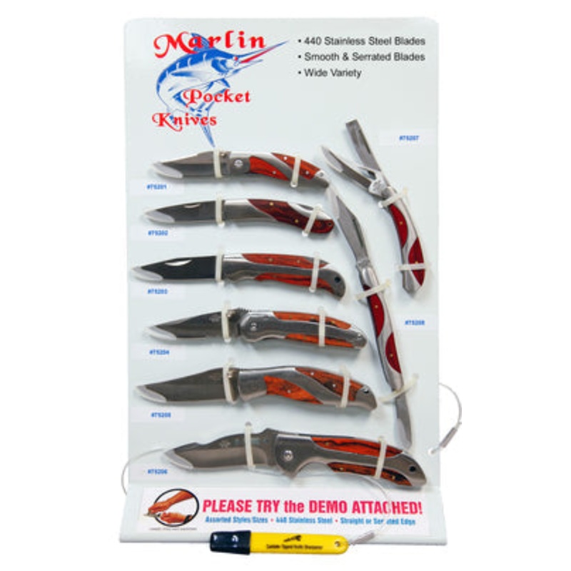 Alco Manufacturing 5 Stainless Wood Inlay Knife