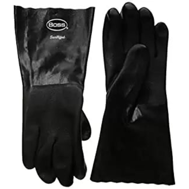 Boss Gloves Black Sandy Pvc  14