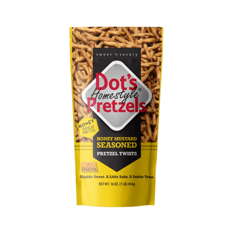 Dot’s Homestyle Pretzels Honey Mustard Seasoned Pretzel Twists 16 oz.