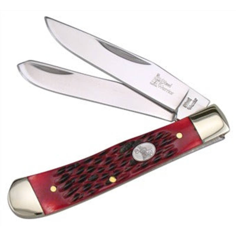 Frost Cutlery Trapper Red Walnut Jig 4 1/4