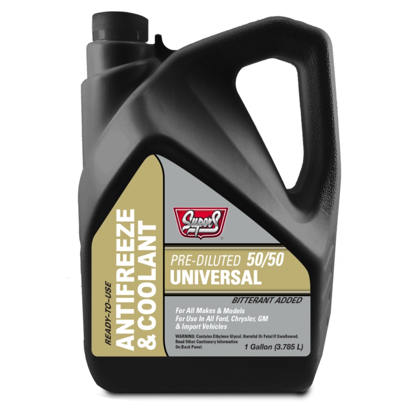 Smittys Supply Super S Global Universal Gold 50/50 Antifreeze/Coolant 1 Gallon