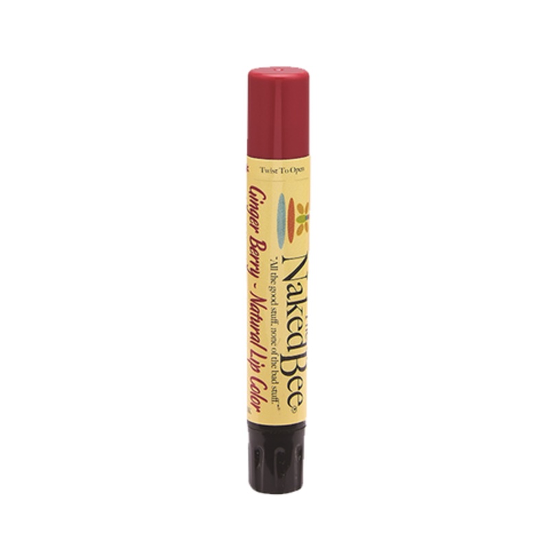The Naked Bee Ginger Berry Shimmering Lip Color 0.09 oz