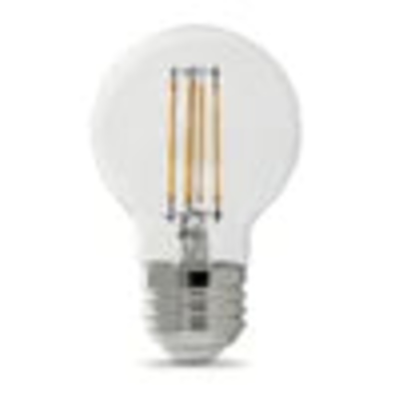 Feit Electric 60W Replacement G16 1/2 Medium Base Soft White Dimmable Enhance Glass Filament Globe LED