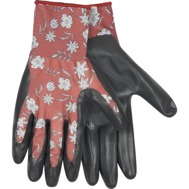 Kinco Womens Coral Print Polyester Knit Shell & Nitrile Palm